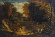 Forest Landscape with a River, 1690. Creator: Cornelis Huysmans