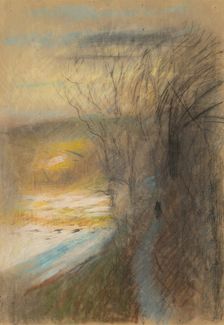Forest landscape in autumn, 1875/1885. Creator: Ladislav Mednyanszky
