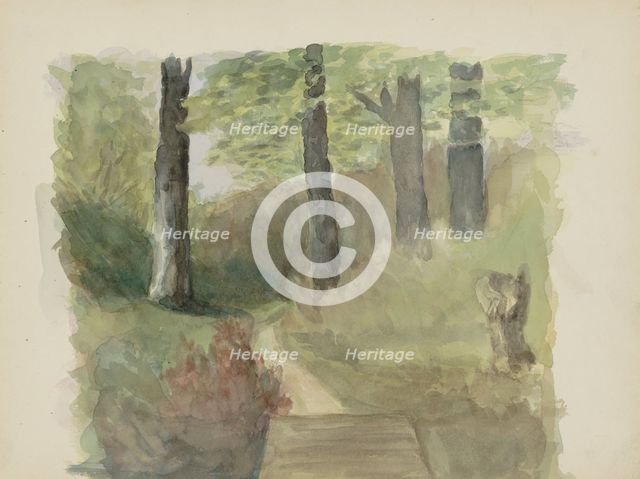 Forest path, c.1895-c.1896. Creator: Christiaan Huidekoper.