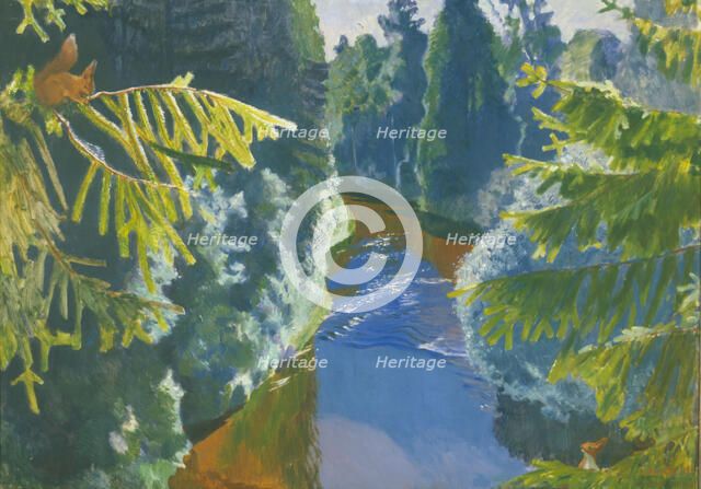 Forest River, 1929. Artist: Rylov, Arkadi Alexandrovich (1870-1939)