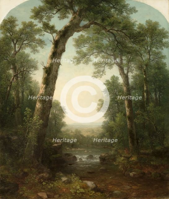 Forest Stream with Vista, 1872. Creator: Asher Brown Durand (American, 1796-1886).