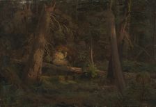 Forest Study, probably 1851. Creator: Herman August Cappelen