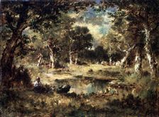 Forest Swamp 1870. Artist: Narcisse Virgile Diaz de la Pena