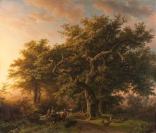 Forest Scene, 1848. Creator: Barend Cornelis Koekkoek