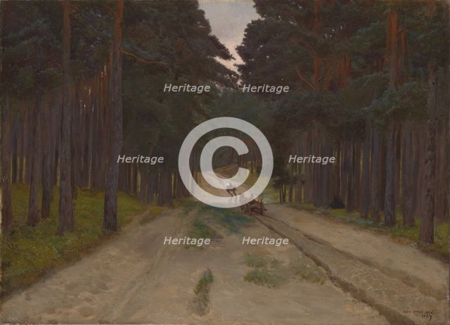 Forest Track, 1887. Creator: Jozef Chelmonski.