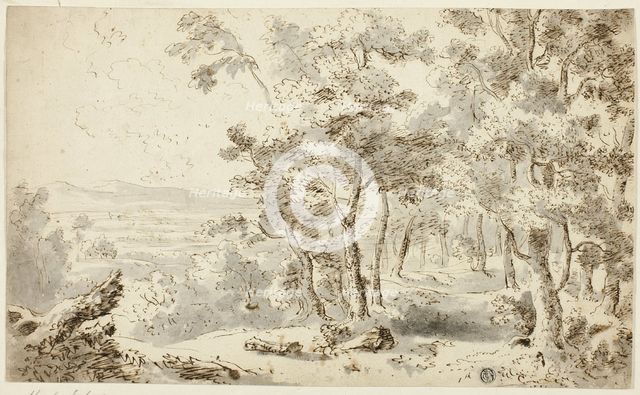Forest, Valley and Distant Hills, n.d. Creator: Karl Schutz.