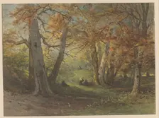 Forest view near Oosterbeek, 1834-1906. Creator: Maria Vos