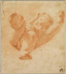 Foreshortened Putto, 1522/30. Creators: Correggio, Unknown