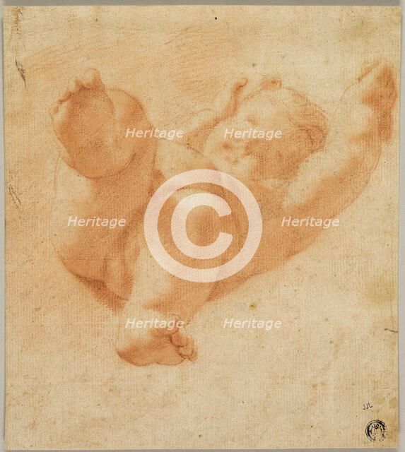 Foreshortened Putto, 1522/30. Creators: Correggio, Unknown.