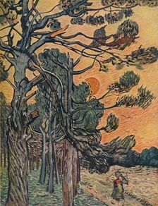 Foret De Sapins Au Declin Du Jour 1889. Artist: Vincent van Gogh