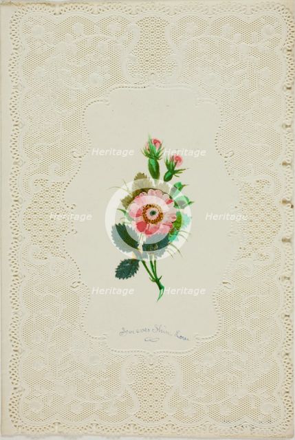 Forever Thine Love (valentine), c. 1850. Creator: Unknown.
