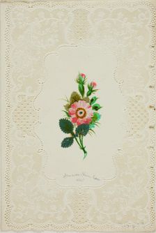 Forever Thine Love (valentine), c. 1850. Creator: Unknown