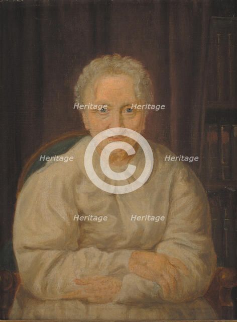 Forfatterinden Juliane Marie Jessen, 1828-1832. Creator: Constantin Hansen.