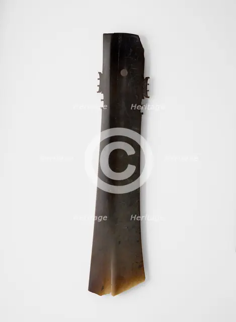 Forked blade (zhang ?), Late Neolithic period, ca. 2000-1600 BCE. Creator: Unknown.