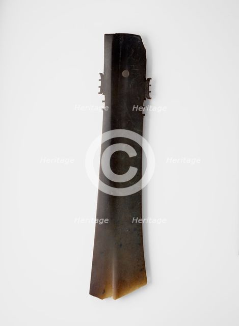 Forked blade (zhang ?), Late Neolithic period, ca. 2000-1600 BCE. Creator: Unknown.
