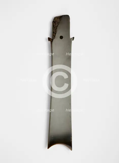 Forked blade (zhang ?), Late Neolithic period, ca. 2000-1700 BCE. Creator: Unknown.