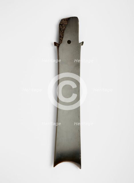 Forked blade (zhang ?), Late Neolithic period, ca. 2000-1700 BCE. Creator: Unknown.