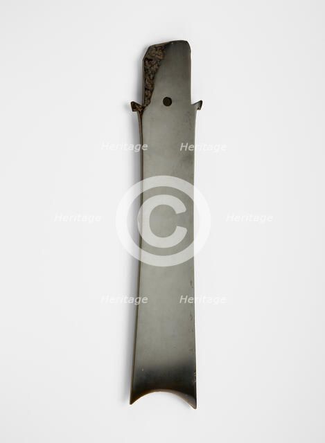 Forked blade (zhang ?), Late Neolithic period, ca. 2000-1700 BCE. Creator: Unknown.