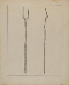 Fork, c. 1936. Creator: Anthony Zuccarello