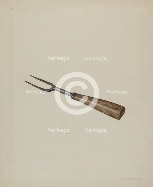 Fork, c. 1938. Creator: Alfred Walbeck.