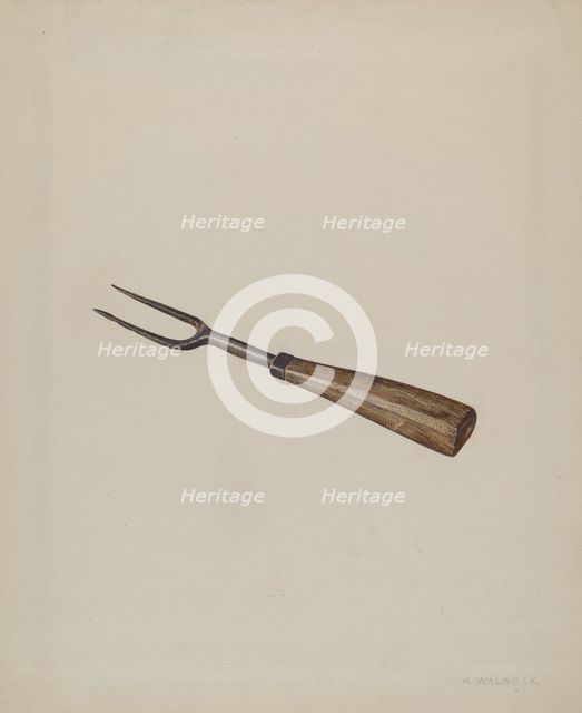 Fork, c. 1938. Creator: Alfred Walbeck.