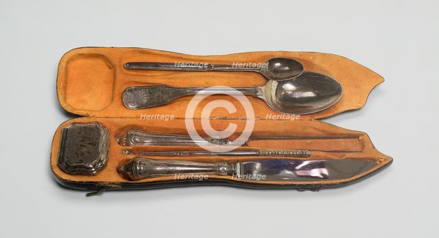 Fork from a Traveling Set, Augsburg, 1761/63. Creator: Unknown.