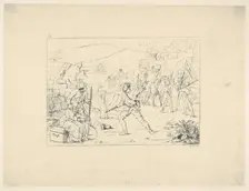 Formation of Guerrilla Bands (from Confederate War Etchings), 1861-63. Creator: Adalbert John Volck