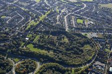 Formal gardens to Castle Bromwich Hall laid out circa 1680-1740, Birmingham, 2024. Creator: Damian Grady