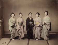 Formal Portrait of Five Women, c1885. Creator: Unknown