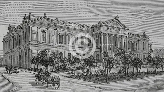 Former National Congress Building, Santiago, (Santiago de Chile), Chile, 1883. Creator: Unknown.