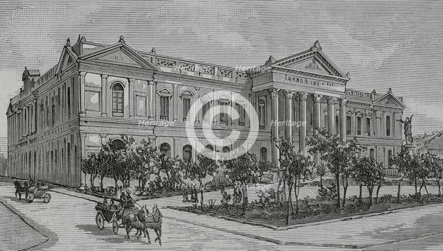 Former National Congress Building, Santiago, (Santiago de Chile), Chile, 1883. Creator: Unknown.