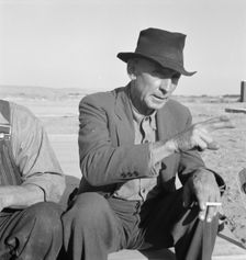 Former Nebraska Farmer, now a migrant farm worker, Klamath County, Oregon, 1939. Creator: Dorothea Lange