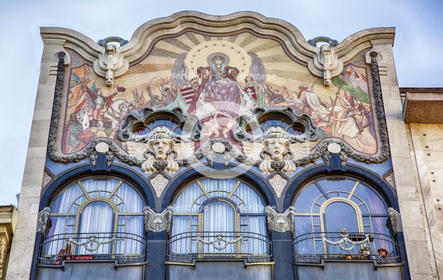 Former Building of Torok Bank, Budapest, Hungary, (1906), c2014-2017. Artist: Alan John Ainsworth.