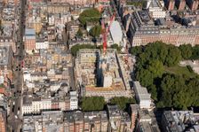 Former Embassy of the United States of America, Grosvenor Square Gardens, London, 2021. Creator: Damian Grady
