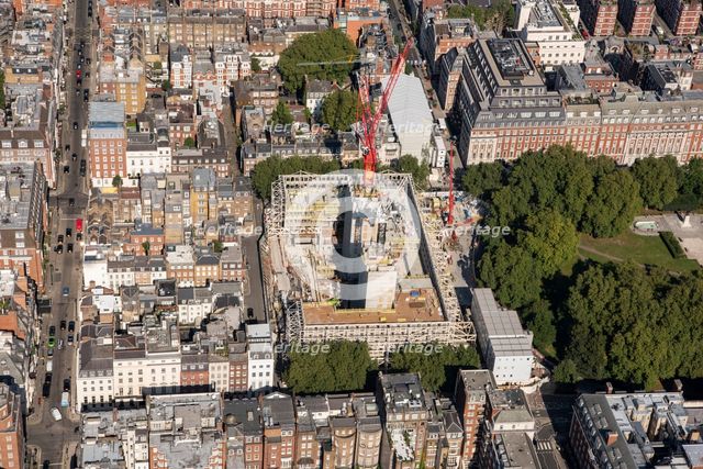 Former Embassy of the United States of America, Grosvenor Square Gardens, London, 2021. Creator: Damian Grady.