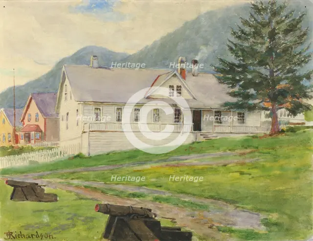 Former Governor's House, Sitka, 1905. Creator: Theodore J. Richardson.