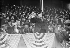Former Police Chief Devery opening American League Park, 1910. Creator: Bain News Service