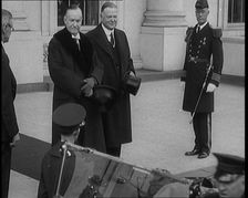 Former President Calvin Coolidge and President Herbert C Hoover at the Inauguration of..., 1929. Creator: British Pathe Ltd