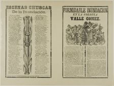 Formidable inundación en la colonia Valle Gomez (The Formidable Flood in the Valle Gomez..., n.d. Creator: José Guadalupe Posada