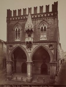 Foro dei Mercanti - Palazzo della Mercanzia, Bologna, between 1880-1890. Creator: Emilia