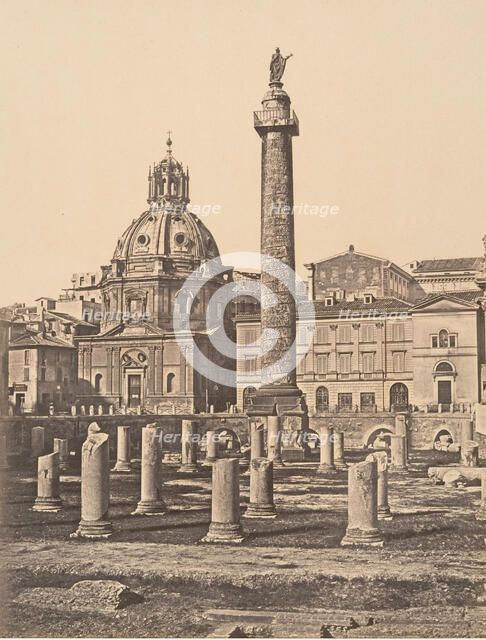Foro e Colonna di Trajano, 1848-52. Creator: Eugène Constant.