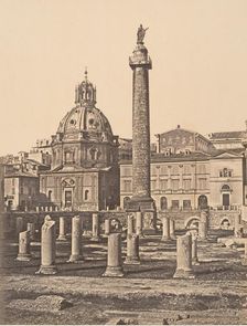 Foro e Colonna di Trajano, 1848-52. Creator: Eugène Constant