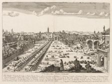 Foro Romano from "Prospectus Locurum Urbis Romae Insign[ium]", 1666. Creator: Lievin Cruyl (Flemish, c. 1640-c. 1720)