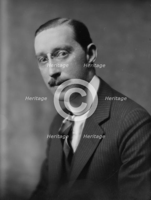 Forsch, S., Mr., portrait photograph, 1916 or 1917. Creator: Arnold Genthe.