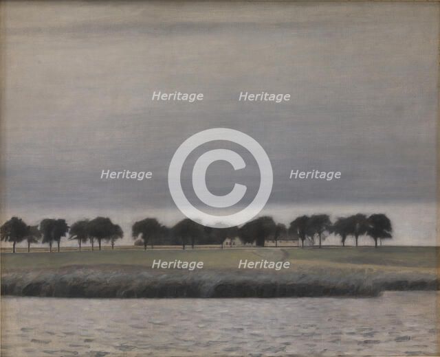 Forstudie til "Solregn. Gentofte Sø", 1903. Creator: Hammershøi, Vilhelm (1864-1916).