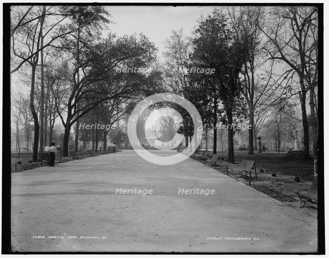 Forsythe i.e. Forsyth Park, Savannah, Ga., between 1890 and 1901. Creator: Unknown.