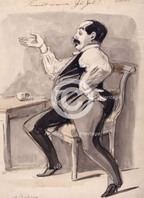 "Forward march, go on. By Robson". (c1850s). Creator: Fritz von Dardel.