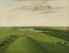 Fort Union, Mouth of the Yellowstone River, 2000 Miles above St. Louis, 1832. Creator: George Catlin