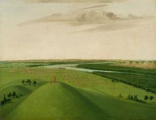 Fort Union, Mouth of the Yellowstone River, 2000 Miles above St. Louis, 1832. Creator: George Catlin