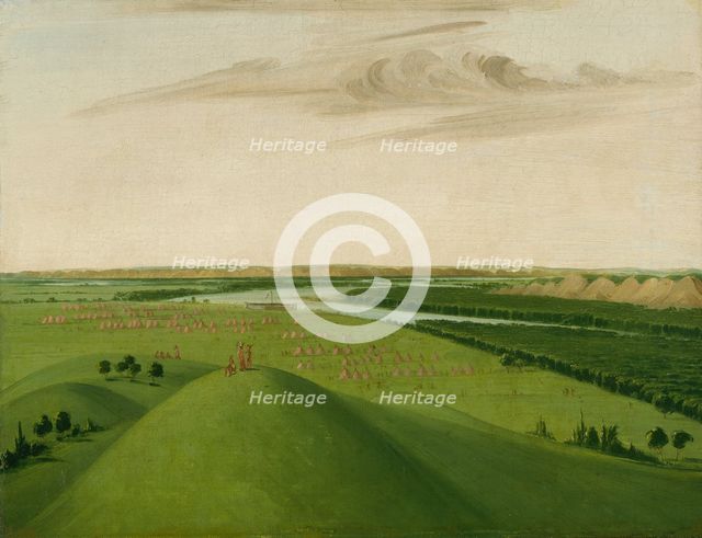 Fort Union, Mouth of the Yellowstone River, 2000 Miles above St. Louis, 1832. Creator: George Catlin.